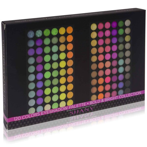 SHANY Highly Pigmented Eye Makeup Palette, 120 Matte Shimmer Metallic Eyeshadow Pallet with Long Lasting and Blendable Natural Colors - Classic Neon - Image 8
