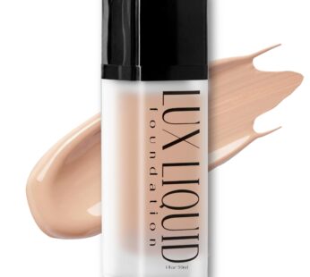 BaeBlu Organic Aloe-Based LUX Liquid Foundation, Natural Vegan Gluten-Free Made in USA, Nutmeg