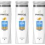 Pantene Pro-V Classic Clean Shampoo, 12.6 fl oz (Pack of 3) (Packaging May Vary)