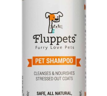 Fluppets Certified Organic Pet Shampoo Natural Hypoallergenic Non Toxic For Sensitive Itchy Skin For Dogs, Cats, Puppies, Guinea Pigs and Rabbits. Con