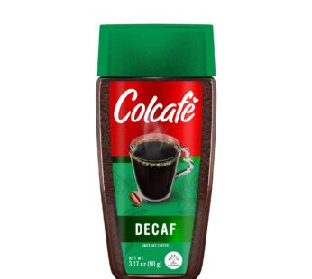 Colcaf? Instant Decaf Coffee Jar | Same Great Taste, No Caffeine | Ready in Seconds | 100% Colombian Coffee | 3 Ounce (Pack of 4)