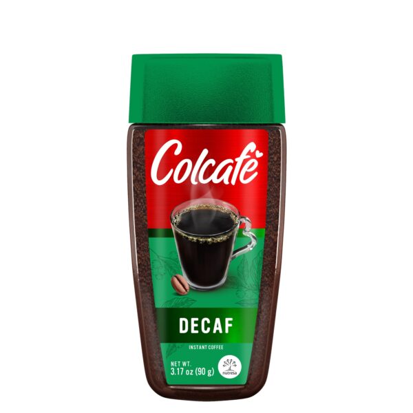 Colcaf? Instant Decaf Coffee Jar | Same Great Taste, No Caffeine | Ready in Seconds | 100% Colombian Coffee | 3 Ounce (Pack of 4)