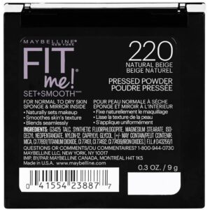 Maybelline New York Fit Me Set + Smooth Powder Makeup, Natural Beige, 0.3 oz. - Image 2