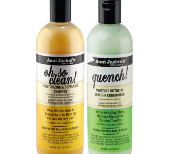 Aunt Jackie’s Oh so Clean! Shampoo & Quench Leave-in Conditioner 12 Oz Each
