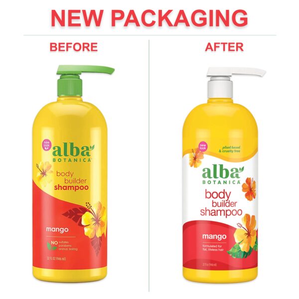 Alba Botanica Body Builder Shampoo, Mango, 32 Oz - Image 2