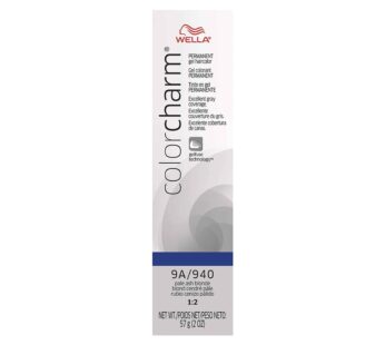 COLORCHARM Permanent Gel, Hair Color for Gray Coverage, 9A Pale Ash Blonde