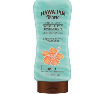Hawaiian Tropic Weightless Hydration After Sun Lotion with Aloe, 6oz | Hawaiian Tropic Lotion, Moisturizing Lotion, After Sun Care, After Sun Moisturi