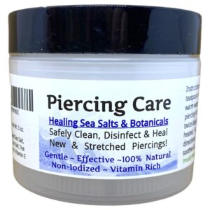 Urban ReLeaf Piercing Care - Healing Sea Salt & Botanical Aftercare - Safely Clean & Heal New & Stretched Piercings - 1 (3 Ounce) - Image 1