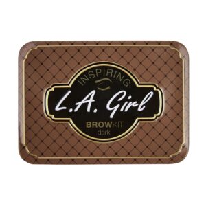 L.A. Girl Inspiring Brow Kit, Dark and Defined (Dark), Brow Wax 0.035 oz., Brow Powder 0.15 oz., Includes Tweezers and Dual Ended Brush with Spoolie - Image 2