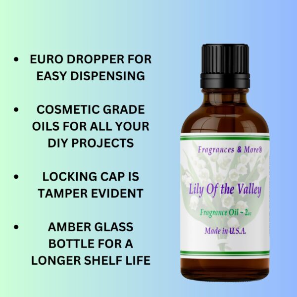 Fragrances & More - Lily of The Valley Fragrance Oil 2 oz. (60ml) Candle Scent for Candle Making. Scented oil for Home Diffusers. Essential Oils for S - Image 4