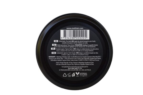 Muk Haircare Filthy Muk Gritty Finish Styling Paste, Hair Product, Hair Paste For Men, Firm Hold, Gritty Finish, Medium Shine - 3.4oz - Image 4
