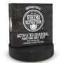 Viking Revolution Skin Cleaning Agent Activated Charcoal Soap for Men w/Dead Sea Mud, Body and Face, Cleanser,Cleansing Blackheads - Peppermint & Euca