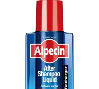 Alpecin After Shampoo Caffeine Liquid Hair Recharger, 6.76 fl oz, Scalp Tonic for Men’s Thinning Hair Growth, Sulfate Free with Castor Oil
