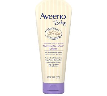 Aveeno Baby Calming Comfort Moisturizing Lotion with Lavender, Vanilla and Natural Oatmeal, 8 fl. oz