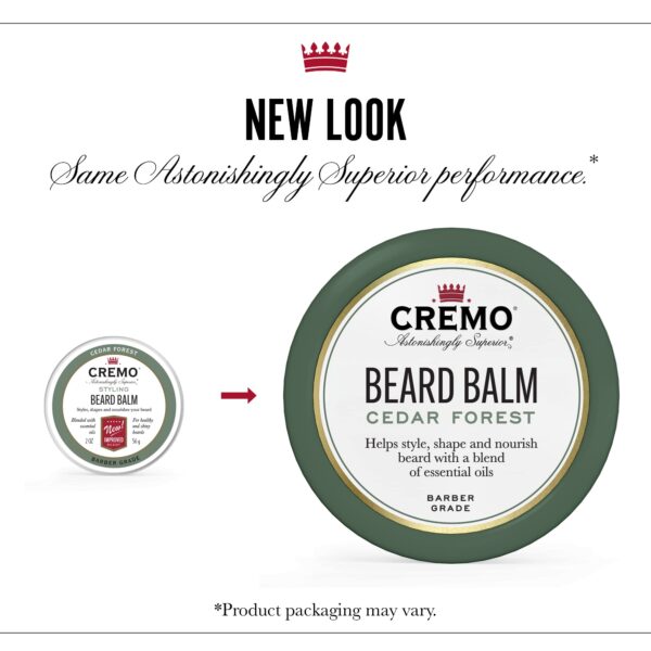 Cremo Styling Beard Balm, Forest Blend, Nourishes, Shapes And Moisturizes All Lengths Of Facial Hair, 2 Ounce (Packaging May Vary) - Image 4
