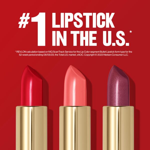Revlon Lipstick, Super Lustrous Lipstick, Creamy Formula For Soft, Fuller-Looking Lips, Moisturized Feel in Mauves & Trends, Blushing Mauve (460), 0.1 - Image 4