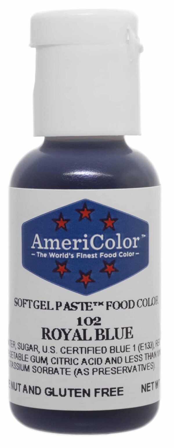 AmeriColor, Royal Blue, 75 Ounce Bottle, Soft Gel Paste Food Color