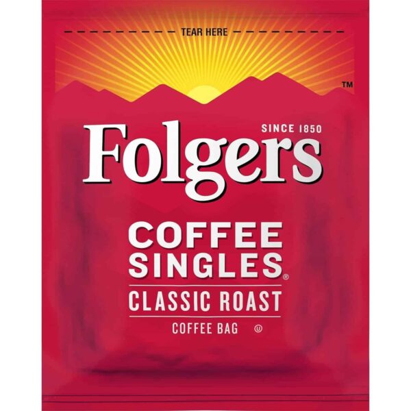 Folgers Coffee Singles - 19 packets per box, 12 boxes per case - Image 4