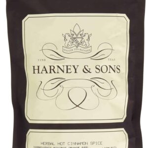 Harney and Sons Herbal Hot Cinnamon | 50 Sachets of Black Tea with Orange Peel, Clove, and Cinnamon - Image 1