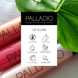 Palladio Lip Gloss, Non-Sticky Lip Gloss, Contains Vitamin E and Aloe, Offers Intense Color and Moisturization, Minimizes Lip Wrinkles, Softens Lips w - Image 3