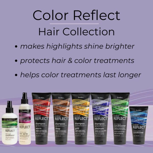 ShiKai Color Reflect Warm Shampoo (8 oz) | Make Red & Auburn Highlights Shine Brighter | Plant Based Moisturizing Hair Cleanser - Image 3