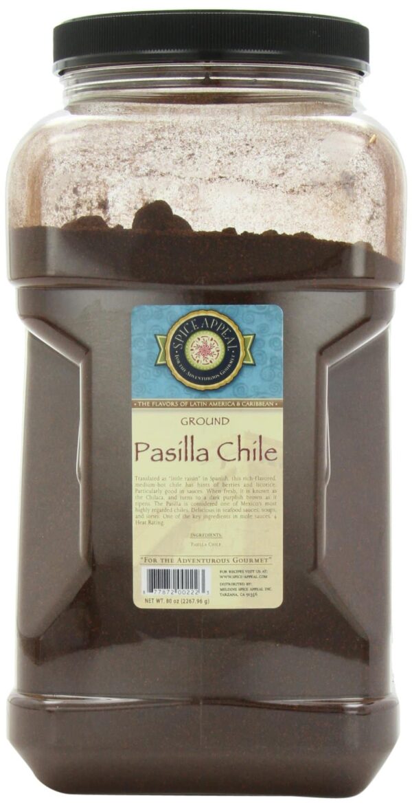 Spice Appeal Pasilla Chile Ground, 5 lbs
