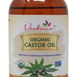 Verdana Organic Castor Oil ? 16 Fl Oz size ? Cold Pressed, Unrefined, Hexane Free - For Face, Hair, Pack Wrap - Image 1