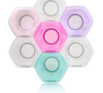 FRAMAR Multi-Colored Connect and Color Bowl Set ? Mixing Bowls for Hair Color, Hair Bleach, Hair Dye, Coloring Set – 7 Pack