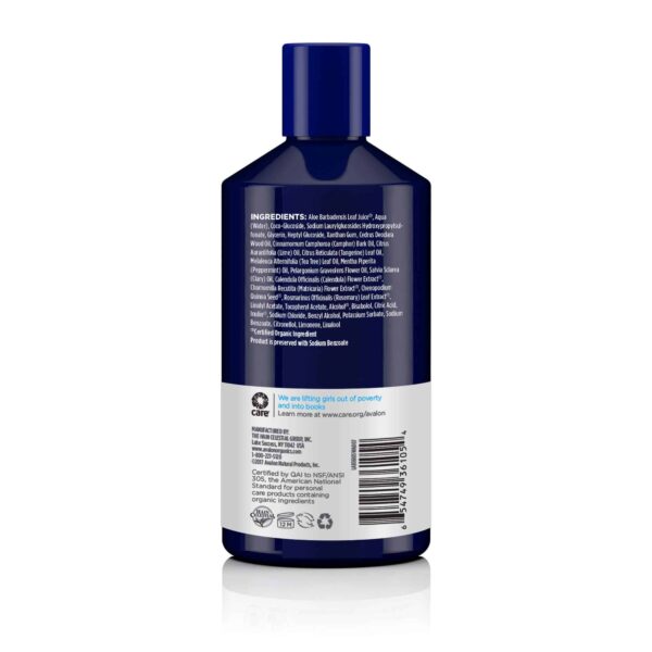 Avalon Organics Therapy Scalp Normalizing Shampoo, Tea Tree Mint, 14 Oz - Image 2