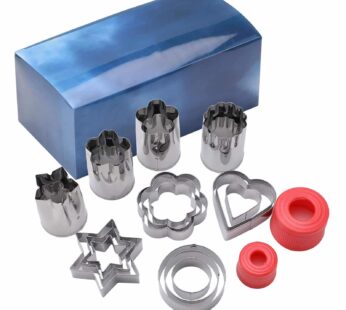 Oneleaf Stainless Steel Cutter Shapes Set,20pcs,Vegetable,Fruit,Mini Pie,Doughnut/Donut,Sandwich,Biscuits,Cookie Metal Easter Fun Cutter Model,For Bak
