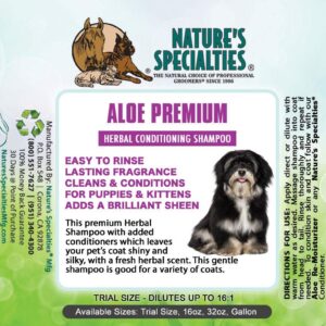 Nature's Specialties Aloe Premium Ultra Concentrated Dog Shampoo Conditioner for Pets, Makes up to 2 Gallons, Natural Choice for Professional Groomers - Image 2