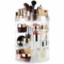 AMEITECH Makeup Organizer, 360 Degree Rotating Adjustable Cosmetic Storage Display Case with 8 Layers Large Capacity, Fits Jewelry, Makeup Brushes, Li