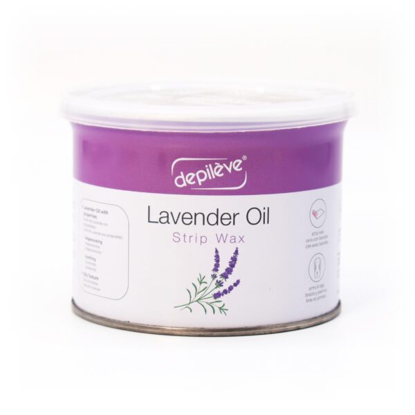 Depileve Strip Wax for Hair Removal - Lavender Rosin Wax - Easy to Spread Full-Body Wax - Ideal for Delicate and Sensitive Skin - Soft and Gentle - Mo