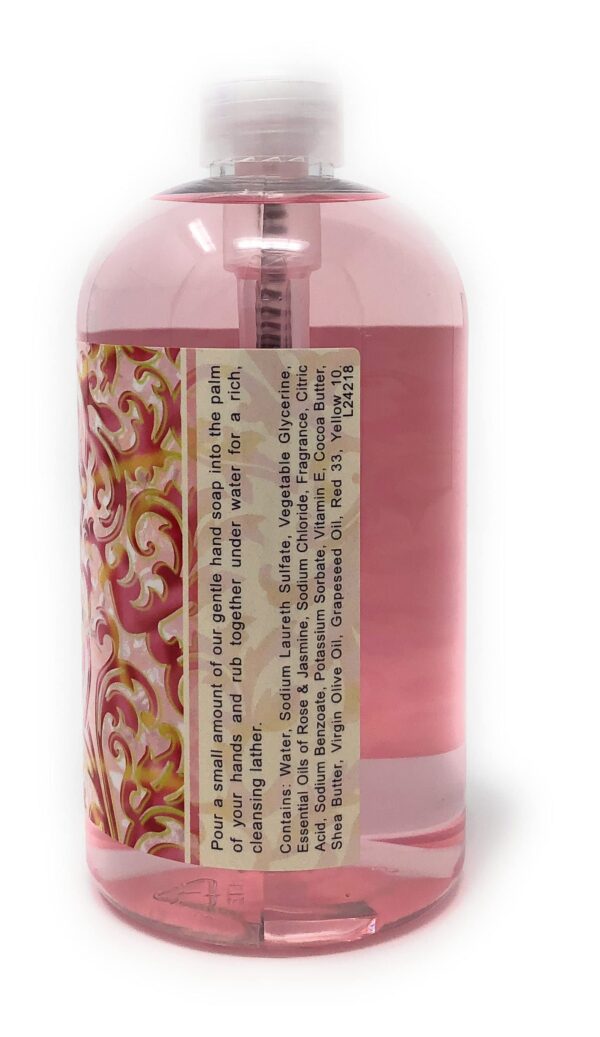 Greenwich Bay Trading Company Luxurious Hand Soap, Rosewater & Jasmine. 16 Fl Oz (R2Y015) - Image 2