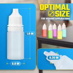 50Pcs Plastic Dropper Bottles for Liquids - 5ml Clear Plastic Bottles with Caps Empty Bottles for Oil Plastic Dropper Bottles - Dropper Bottles for Li - Image 2