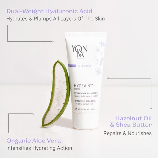Yon-Ka Daily Reparative Moisturizer, Hydra No. 1 Creme - Rich Anti-Aging Skincare with Hyaluronic Acid, Vitamins A, C & E for Dry Skin, Paraben-Free, - Image 5