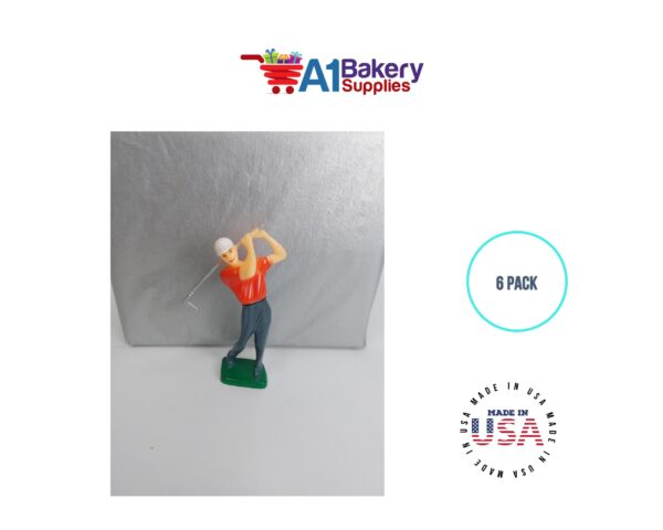 Golf Kit with Golfer, Golf Cart and two Trees Caketopper A1 bakery supplies - Image 4