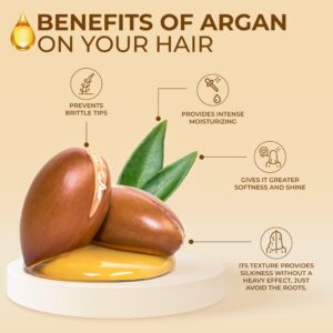 naissant Elixir Argan Oil Hair Treatment | Frizz Control, Heat and UV Protection for Color Treated and Natural Hair | Nourishes, Repairs, and Softens - Image 5