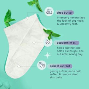 Spa Life Men's Cooling Mint Foot Repair Balm and Moisturizing Socks Set - Revitalizing Hydrating Foot Mask for Soothing Tired, Achy Feet and Softening - Image 5