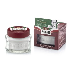 Proraso Pre-Shave Conditioning Cream for Men, Moisturizing and Nourishing for Coarse Beards with Sandalwood Oil, 3.6 oz - Image 1