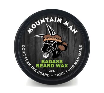 Badass Beard Care Beard Wax for Men – The Mountain Man Scent, 2 oz – Softens Beard Hair, Leaves Your Beard Looking and Feeling More Dense