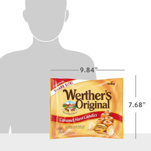 WERTHER'S ORIGINAL Caramel Hard Candies, 9 Ounce Bag, Hard Candy, Individually Wrapped Candy Caramels, Caramel Candy Sweets, Bag of Candy - Image 8