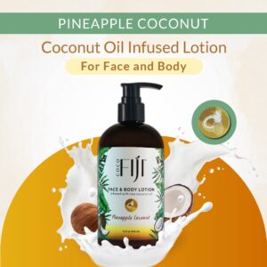 Coco Fiji Face & Body Lotion Infused With Coconut Oil | Lotion for Dry Skin | Moisturizer Face Cream & Massage Lotion for Women & Men | Pineapple Coco - Image 3