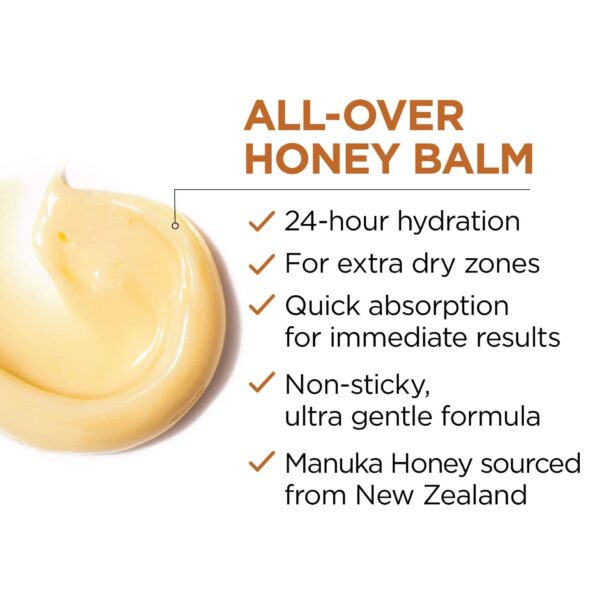 L'Oreal Paris Skincare Age Perfect Hydra-Nutrition All-Over Balm with Manuka Honey Extract and Nurturing Oils, to Soothe and Rescue Dry Skin, Paraben - Image 3