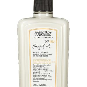 C.O. Bigelow Grapefruit Body Lotion for Women and Men, Village Perfumer Lotion with Olive Oil, Borage Oil, and Aloe Vera Concentrate, 10 fl oz - Image 1