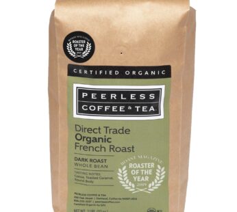 Peerless Organic Dark Roast Whole Bean Coffee (2 lb.) ? Direct Trade Organic French Roast, Made from 100% Arabica Beans from Peru