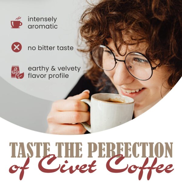 Wild Kopi Luwak, the World?s Most Exclusive Coffee, Sustainably Sourced From Sumatra, Indonesia (100gr / 3.5oz) - Image 3