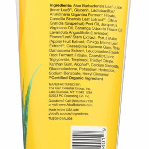 Alba Botanica Aloe Vera Gel for Skin, Cooling After Sun Treatment for Face and Body, Made with Purity Certified 80% Aloe Vera Gel Formula, 8 fl. oz. Tube - Image 2