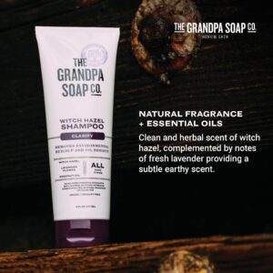 The Grandpa Soap Company Clarifying Witch Hazel Shampoo - Removes Buildup, With Witch Hazel & Lavender Flower, For All Hair Types, Vegan, Sulfates and - Image 5