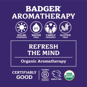 Badger - Stress Soother Balm, Aromatherapy Balm Stick, Certified Organic, Aromatherapy Oil, Essential Oil Roller, 0.6 oz - Image 4